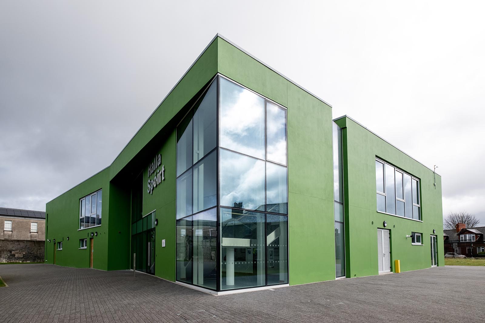 Exterior view of Sarsfield Barracks Gym